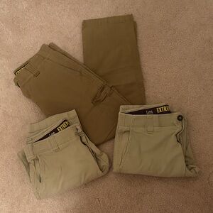 Lee Pants Trio in Olive and Khaki